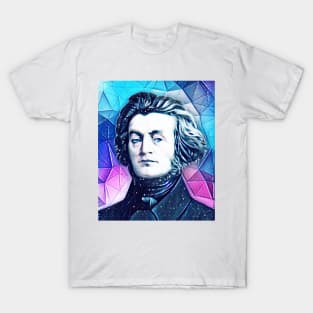 Adam Mickiewicz Snowy Portrait | Adam Mickiewicz Artwork 13 T-Shirt